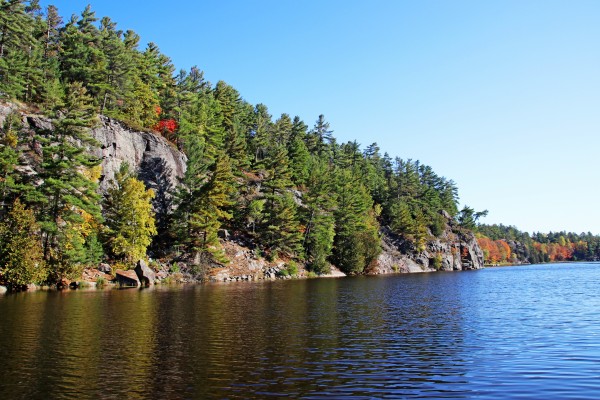 Key River Shore In Fall II by Deb Oppermann